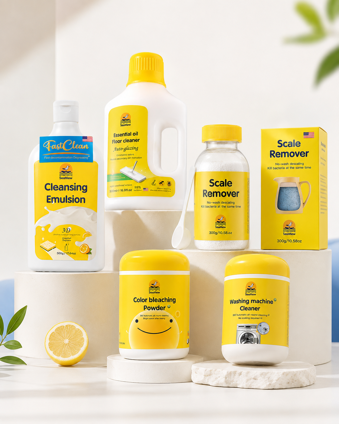 SeaMew household cleaning product family