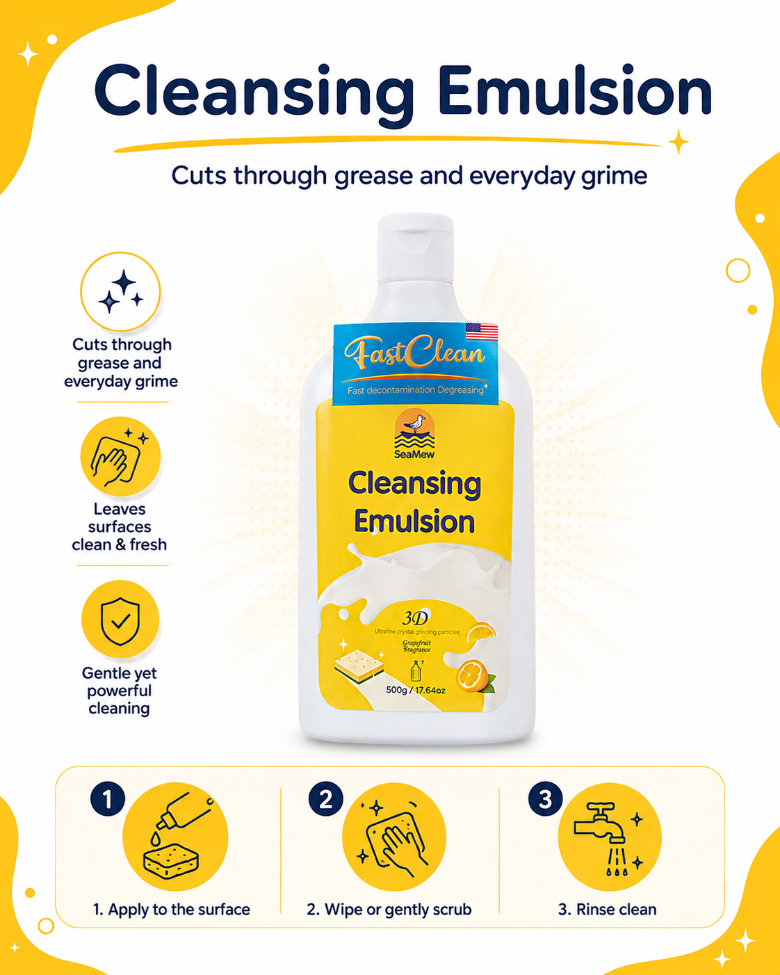 SeaMew Cleansing Emulsion English usage guide